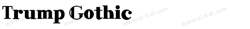 Trump Gothic字体转换